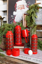 Vintage Aladdin Plaid Thermos