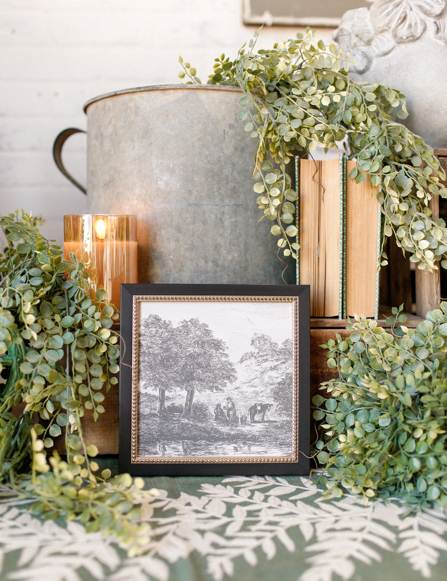 Family Under Tree Framed Art The Little Burlap Barn®