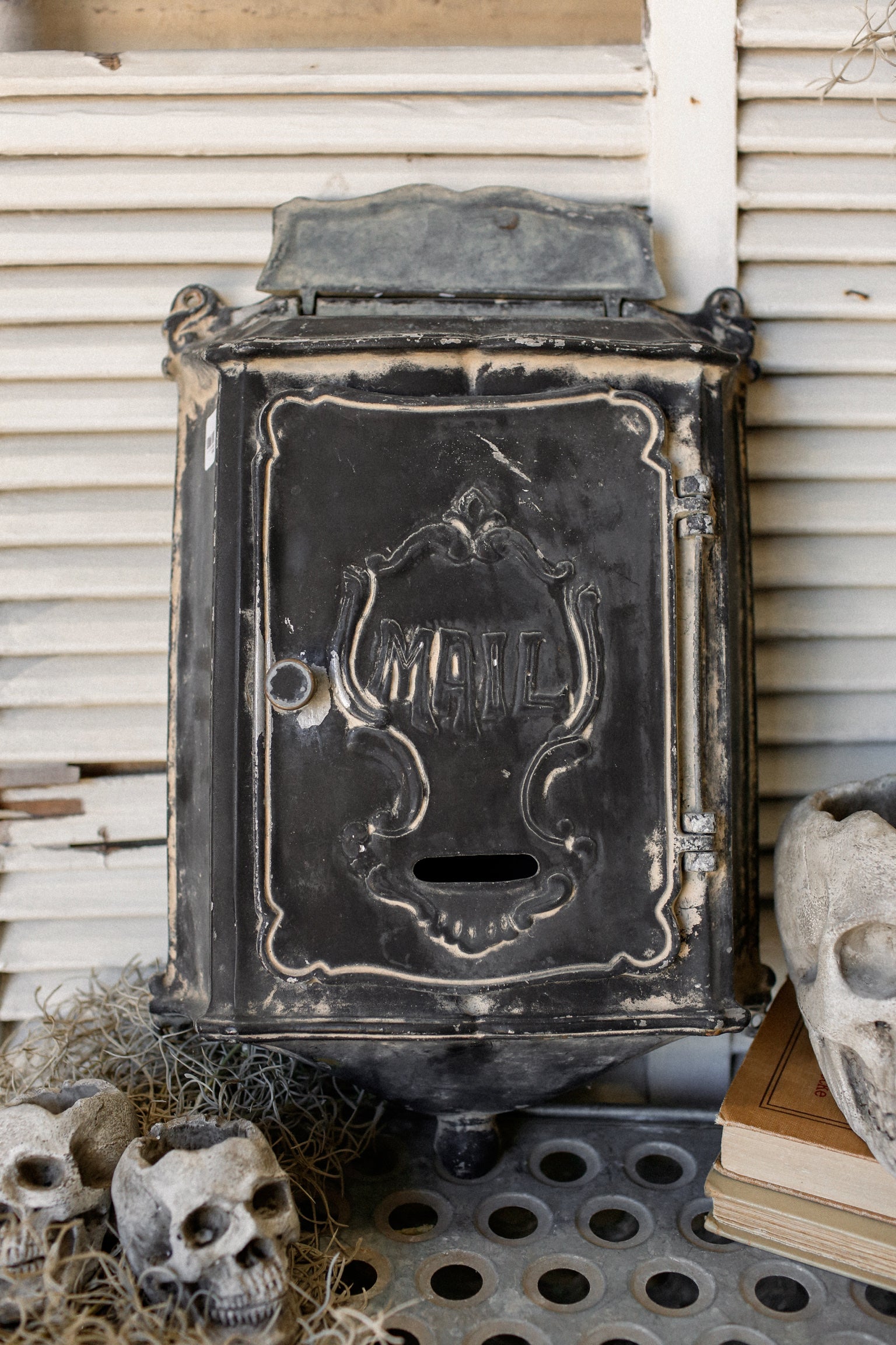 Vintage Cast Iron Mailbox