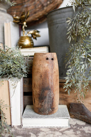 Vintage Wood Pot (M)