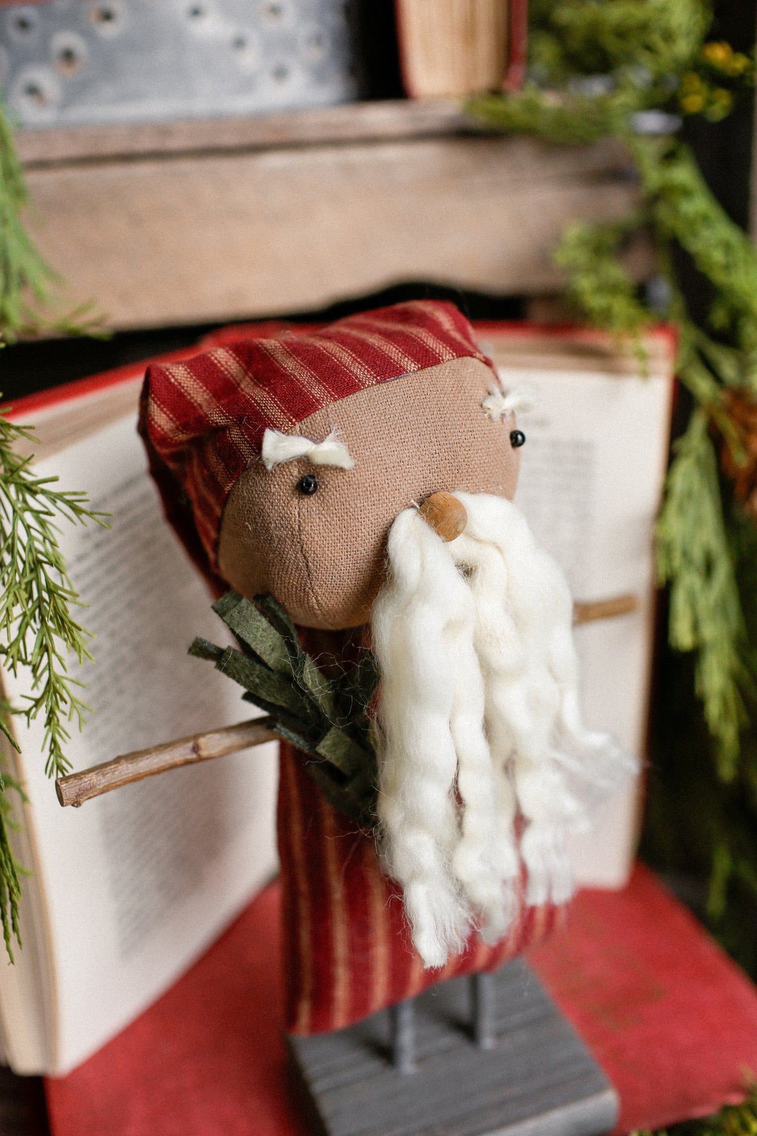 Sleepy St. Nick Handmade Doll