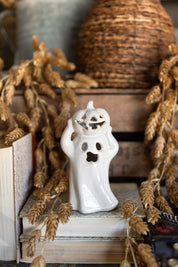 Stoneware Lighted Ghost