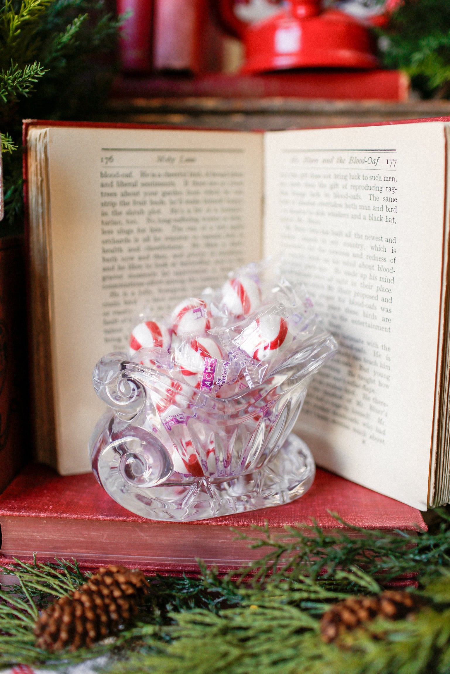 Vintage Glass Sleigh