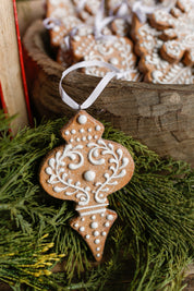 White Gingerbread Ornament