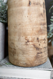 Vintage Wood Pot (L)