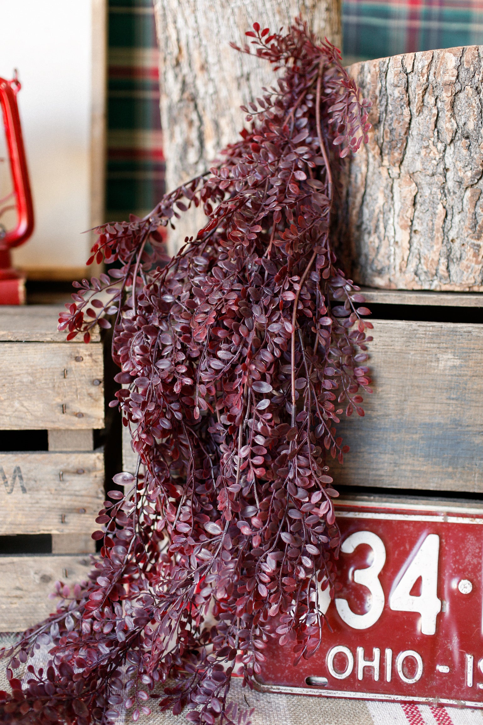 Red Leaf Hanging Stem