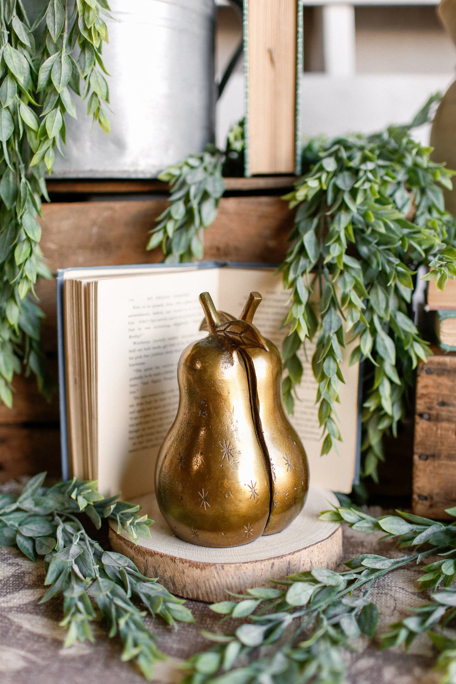 Golden Pear Bookends