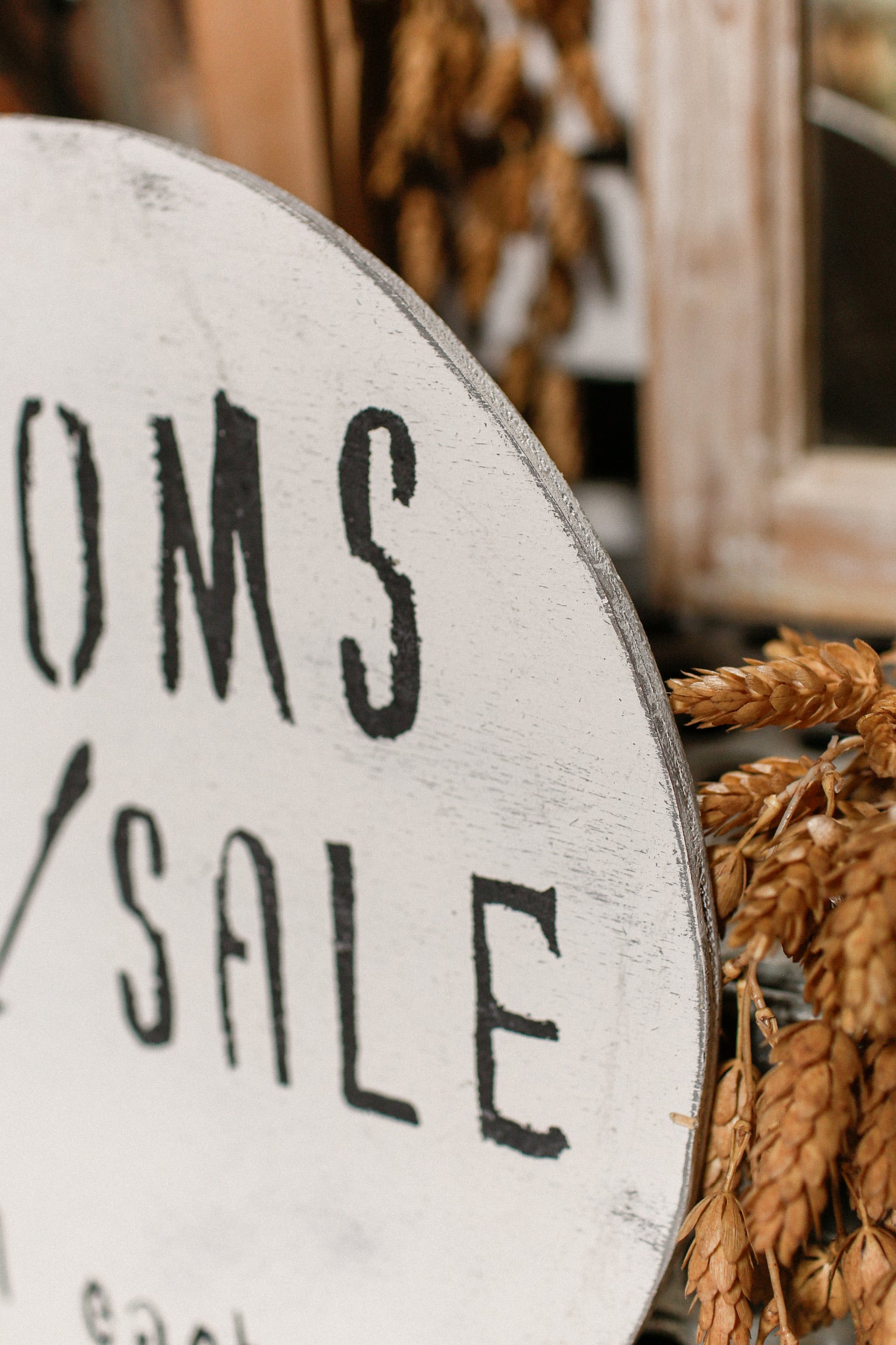 Handmade Brooms For Sale Sign