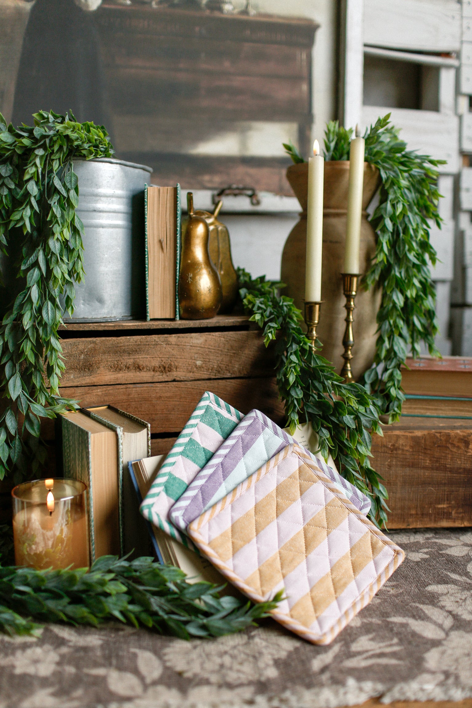 Summer Stripe Pot Holder