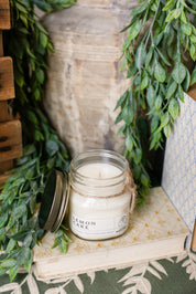 Mason Jar Candle-Lemon Cake The Little Burlap Barn®