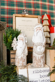Washed Carved Santa