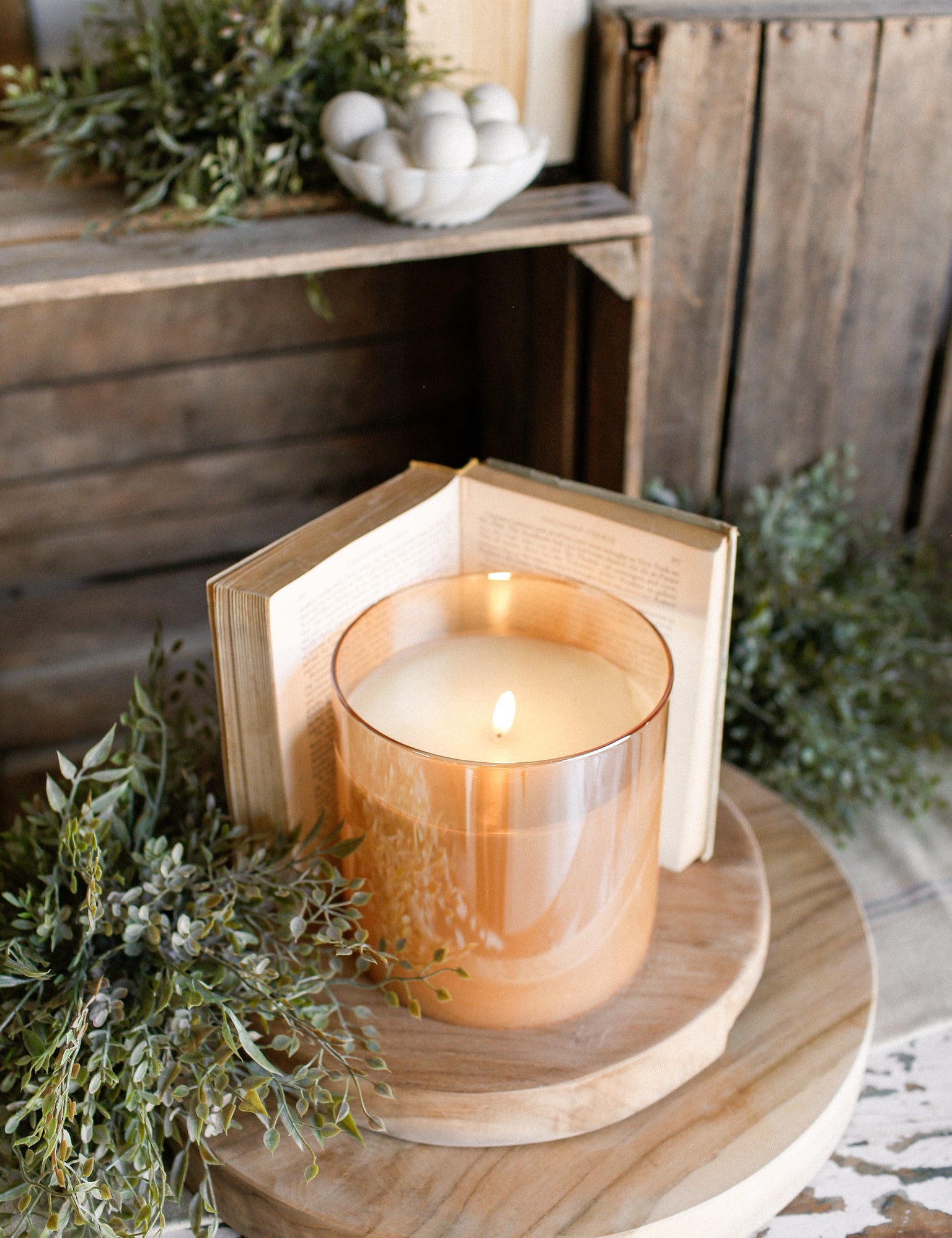 Small Champagne Flameless Candle The Little Burlap Barn®