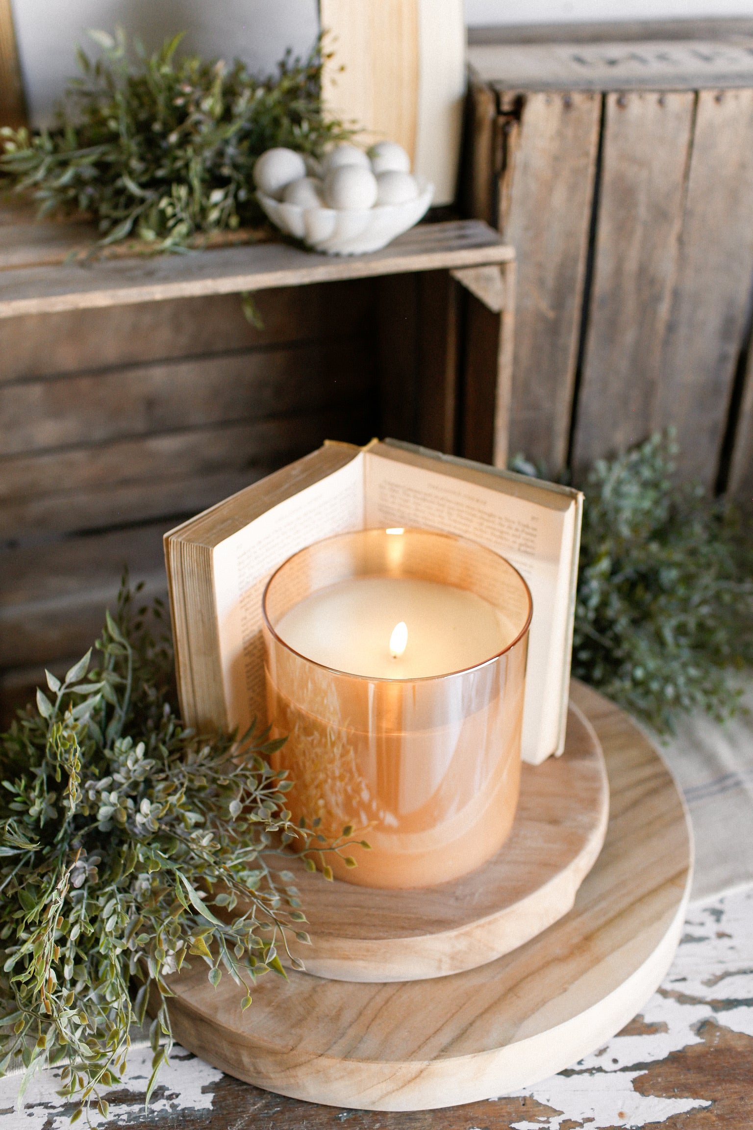 Small Champagne Flameless Candle The Little Burlap Barn®