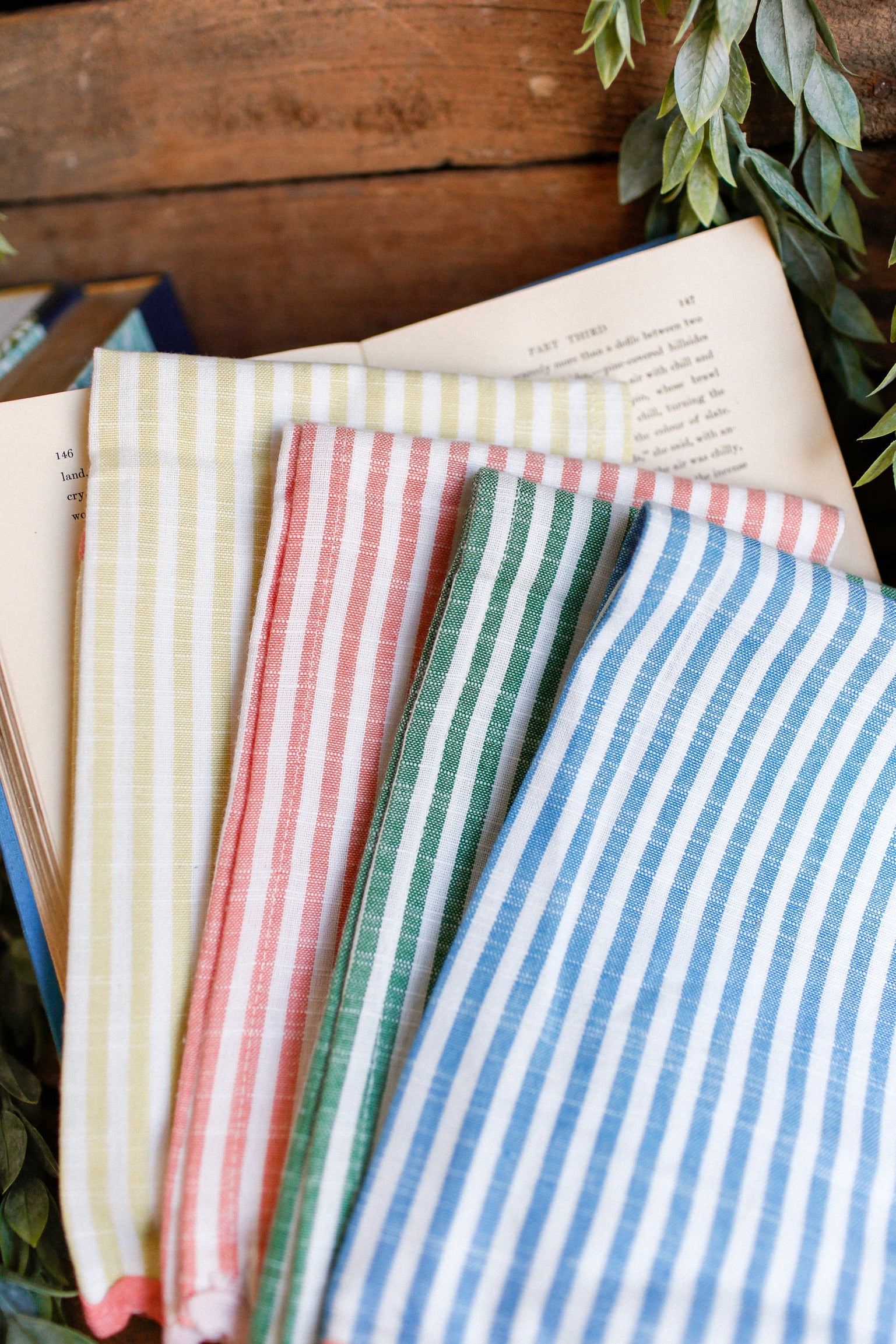 Euro Stripe Kitchen Towels