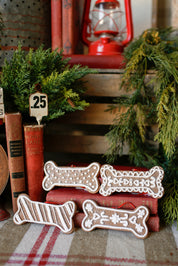 Gingerbread Dog Bone Ornament