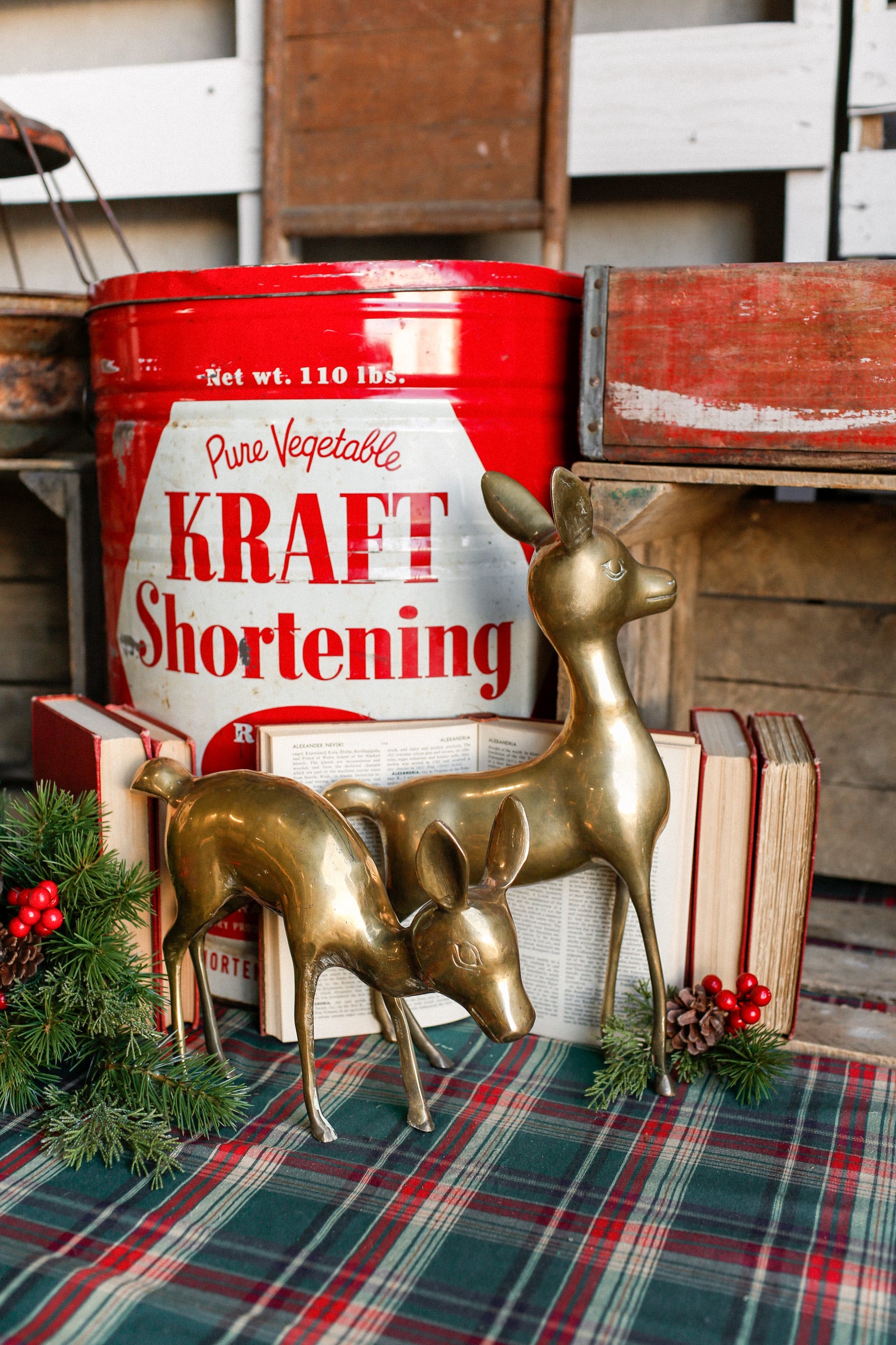 Vintage Brass Regency Deer