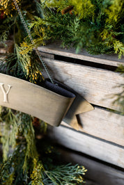 Aged Joy Hanging Sign