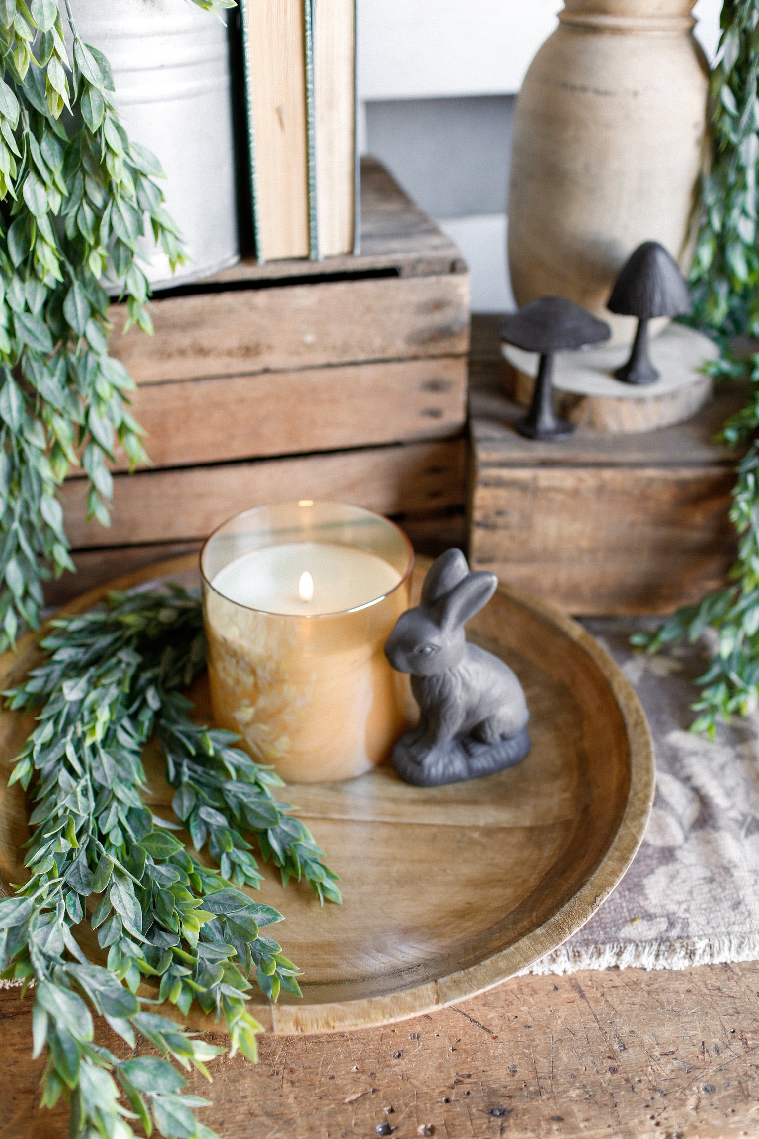 Hand-Carved Mango Wood Tray