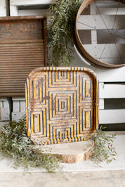 Vintage Yellow Tray The Little Burlap Barn®