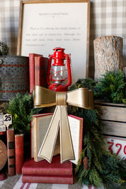 Gold Metal Hanging Bow