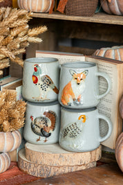 Hand Painted Stoneware Fall Mug Creative Co-Op