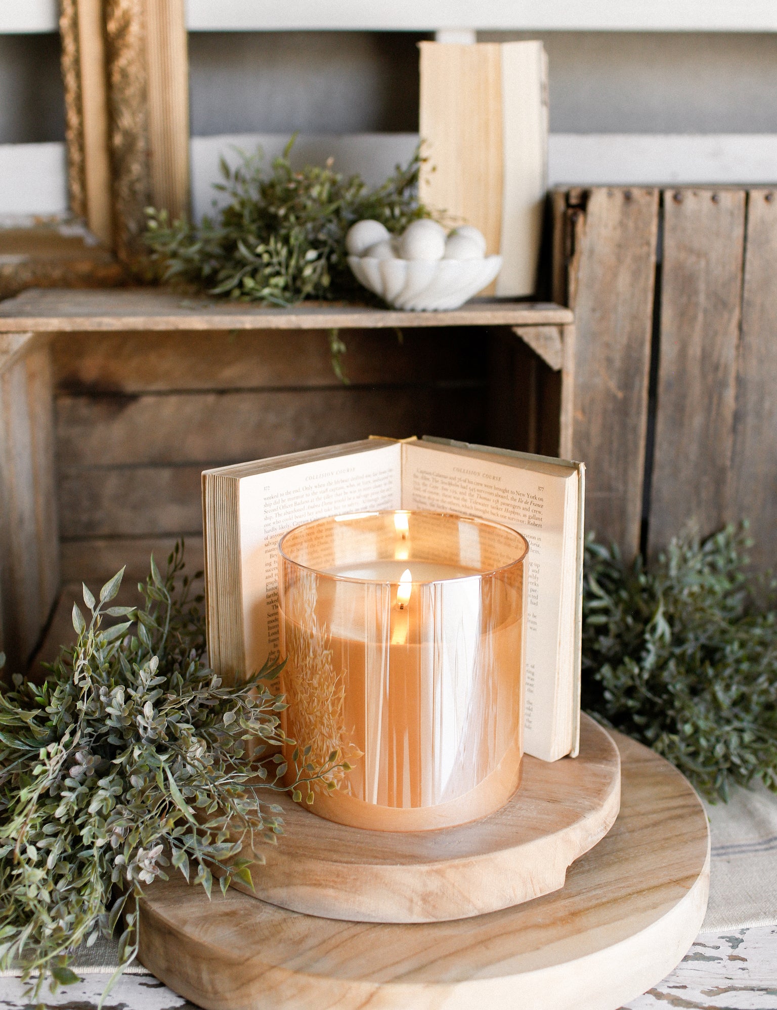 Small Champagne Flameless Candle The Little Burlap Barn®
