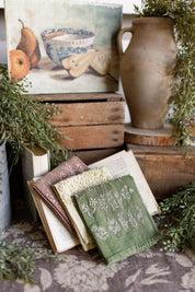 Embroidered Wildflower Towels The Little Burlap Barn®