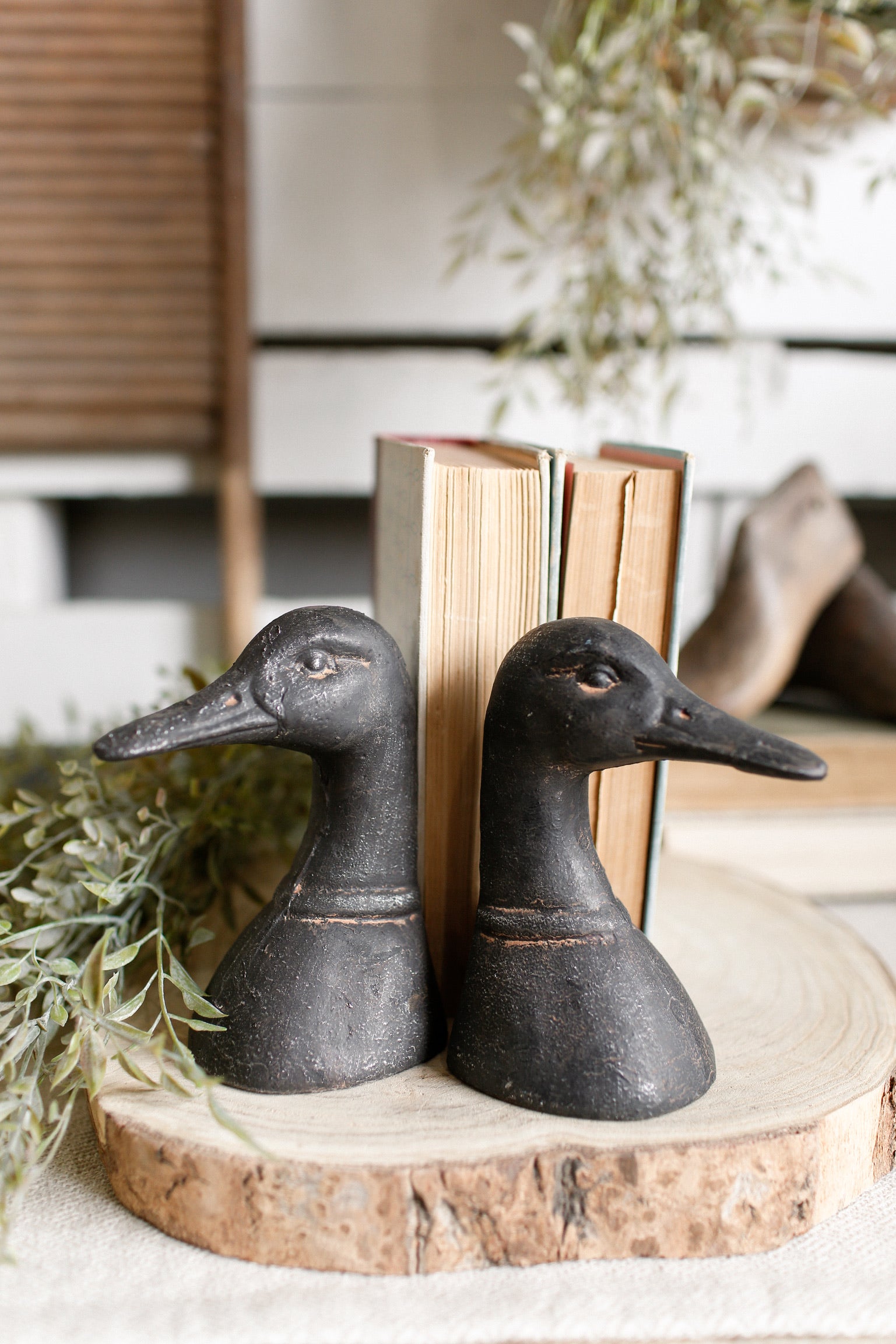 Cast Iron Duck Bookends