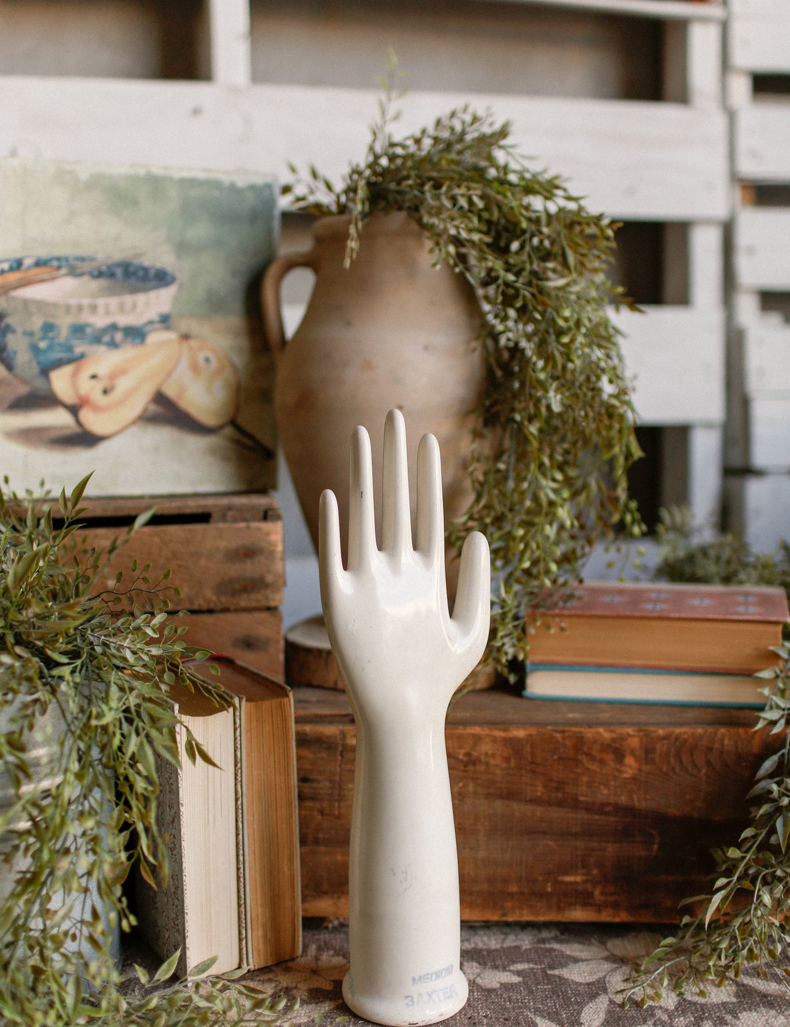 Vintage Industrial Ceramic Glove Mold (M) The Little Burlap Barn®