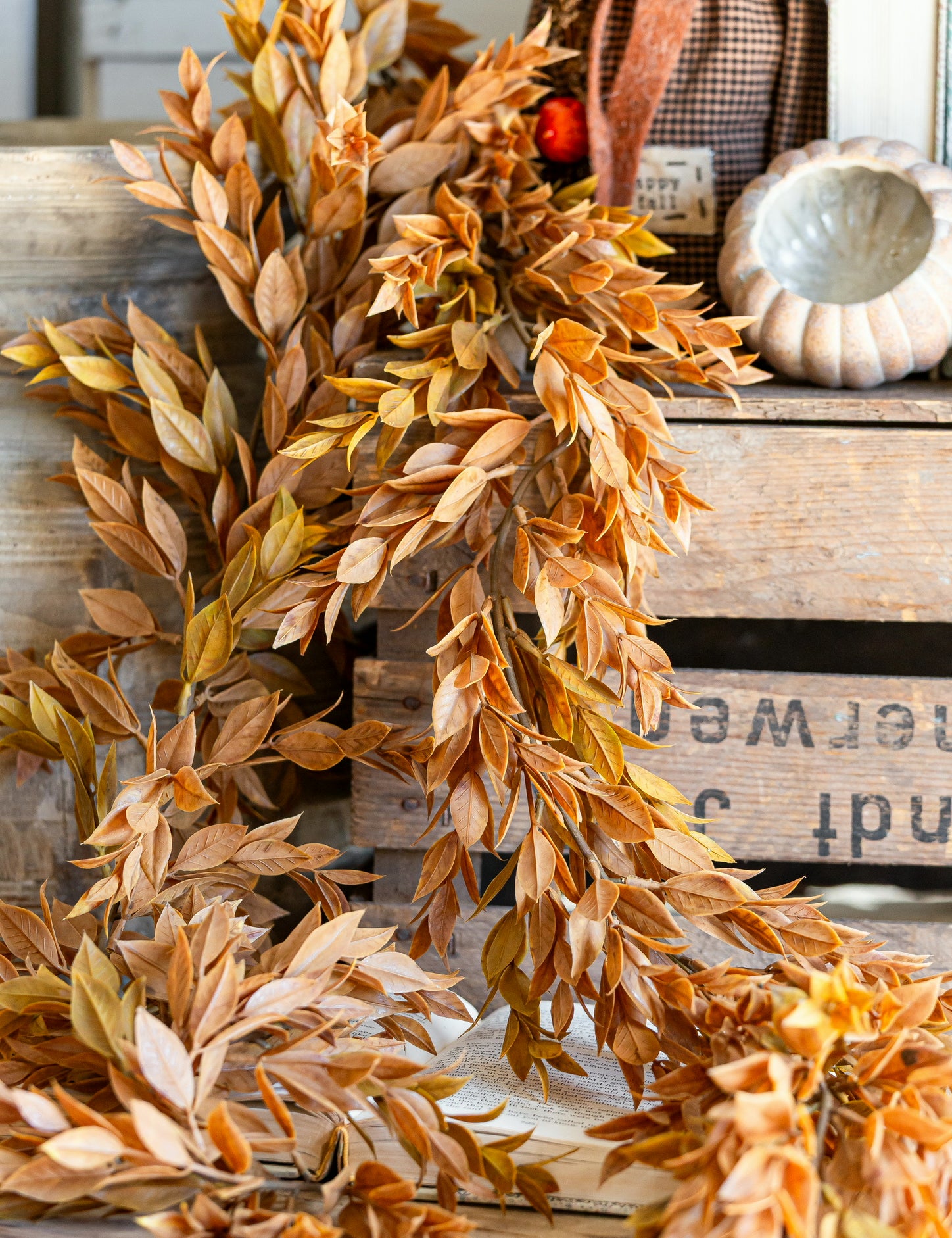 Sienna Hollow Garland The Little Burlap Barn