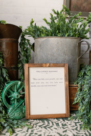 Handmade "Cowboy Blessing" Framed Sign The Little Burlap Barn®