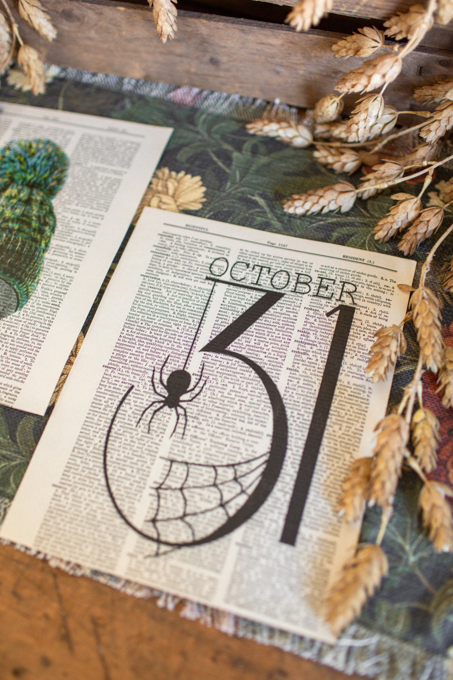 Handmade Fall Dictionary Print