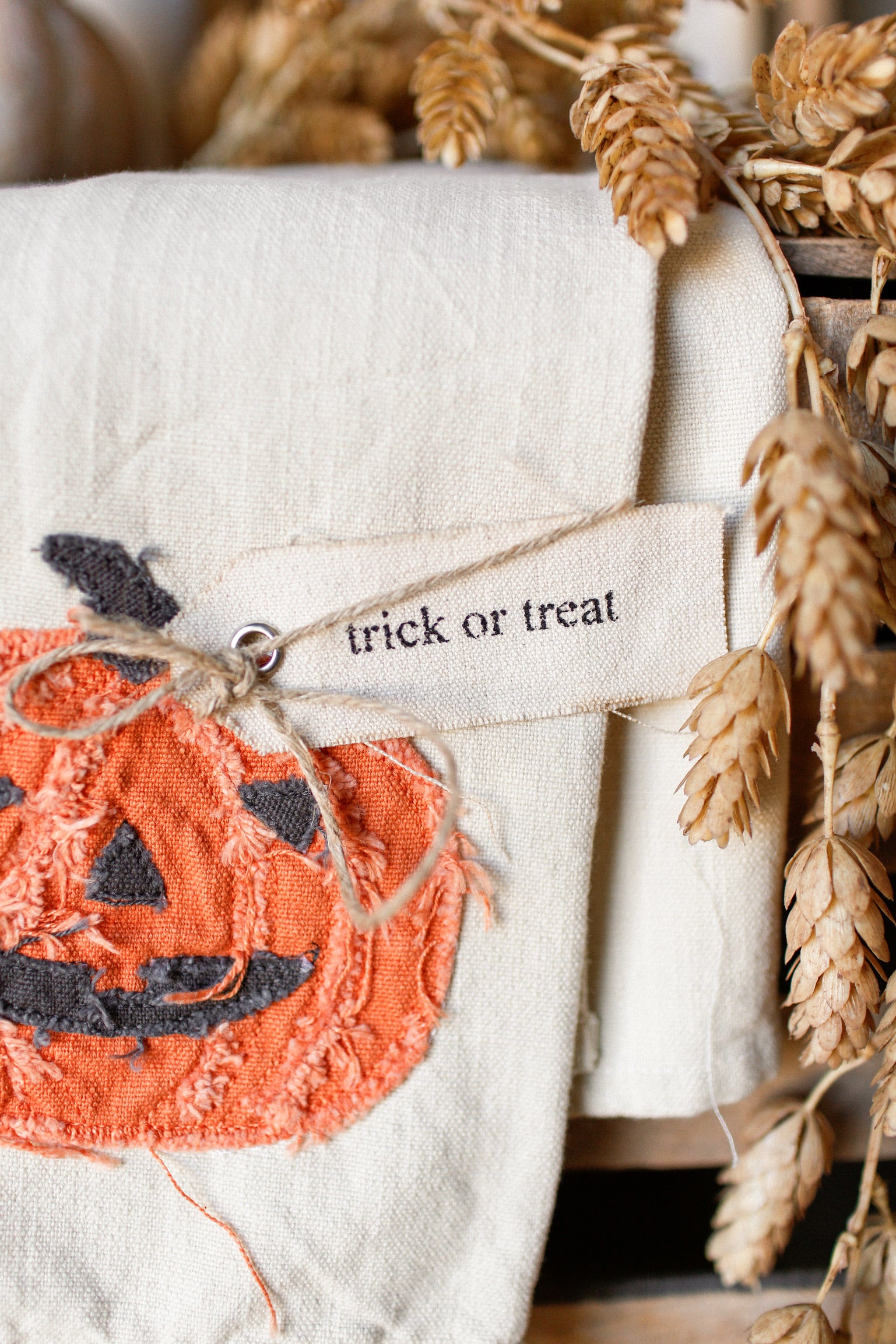 Raggedy Pumpkin Kitchen Towel