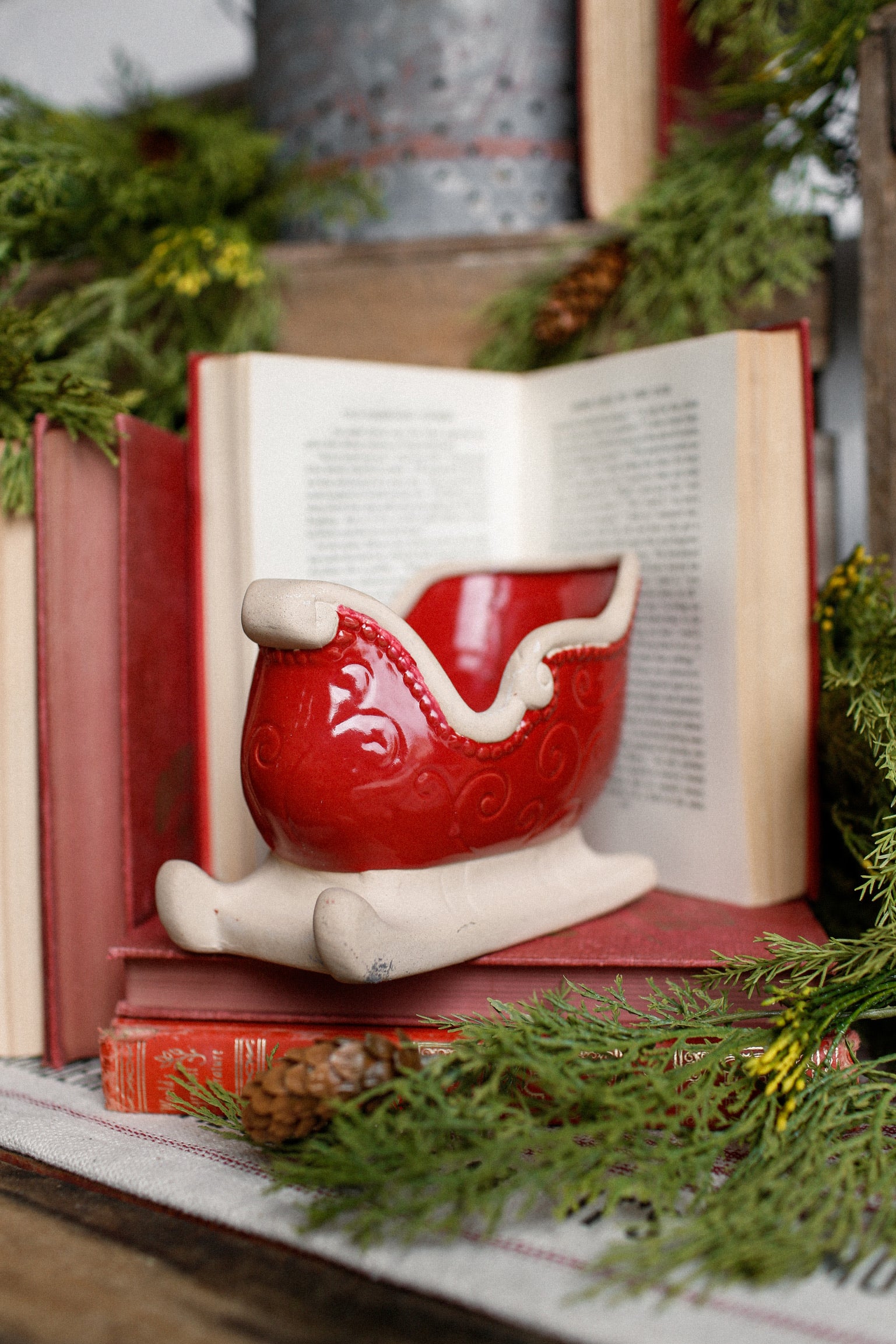 Stoneware Sleigh