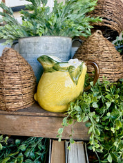 Stoneware Lemon Pitcher