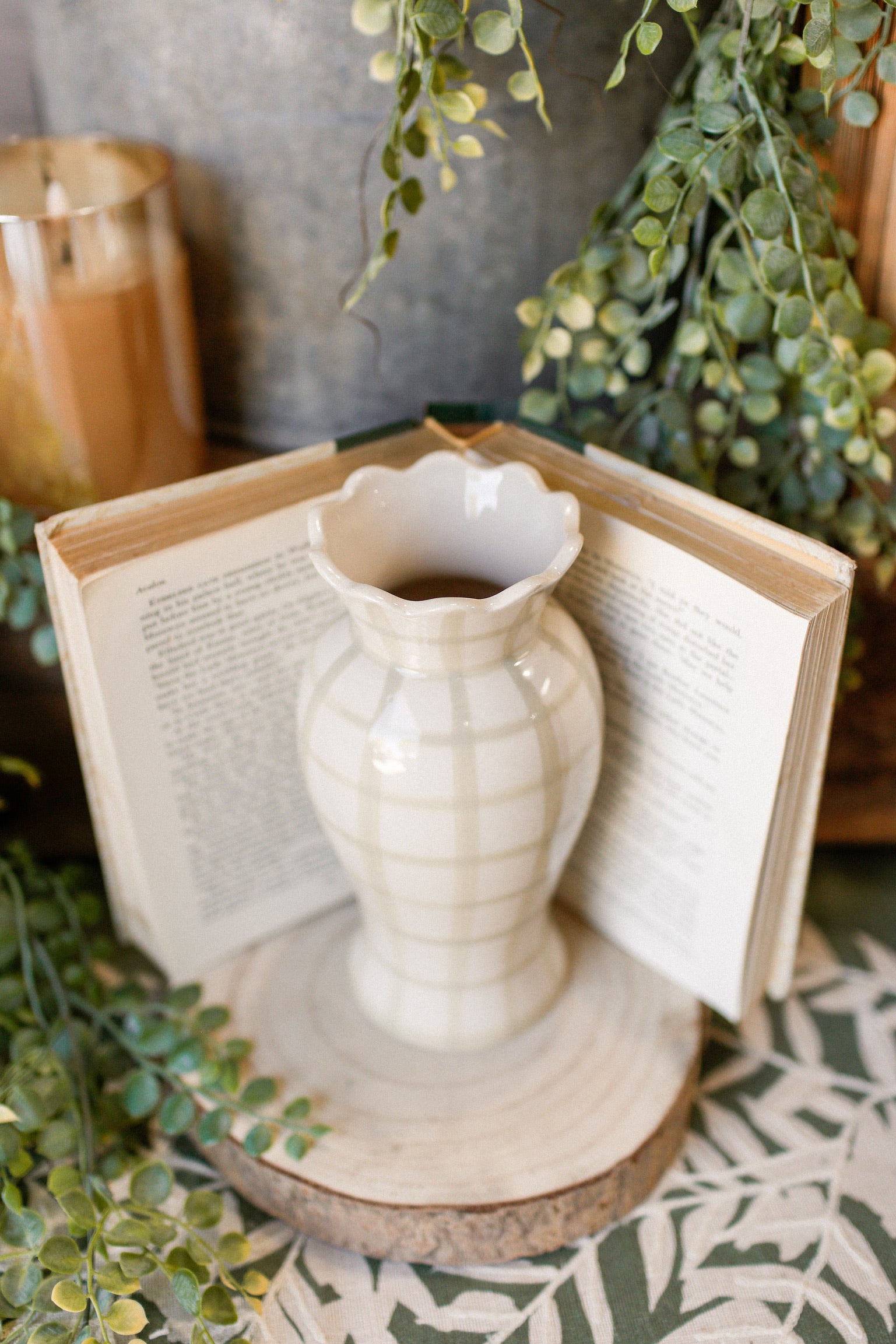 Bonnie Scalloped Vase The Little Burlap Barn®