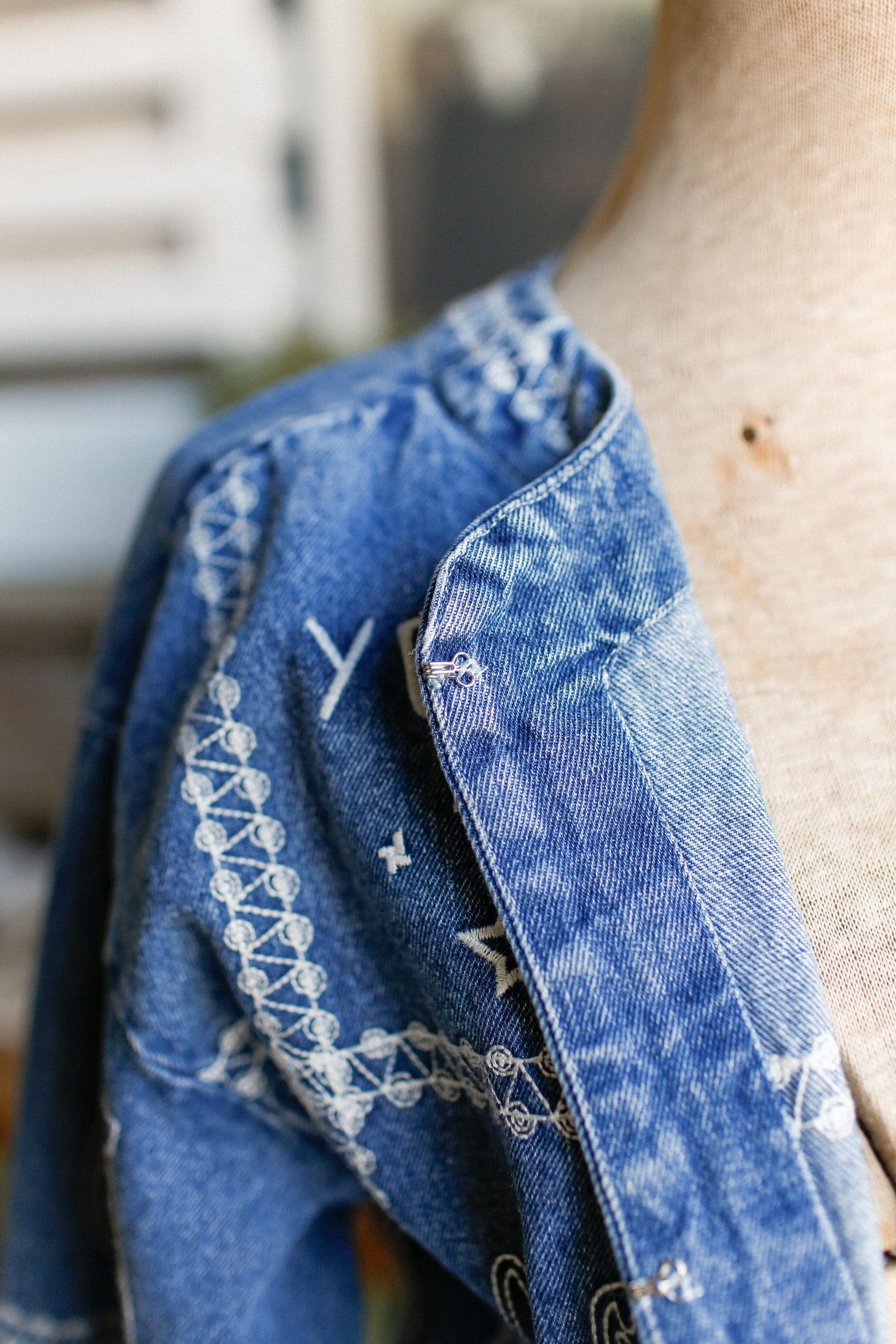 Embroidered Yee Haw Denim Jacket
