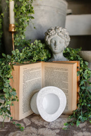 Vintage Milk Glass Top Hat