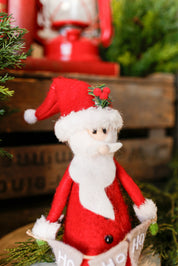 Handmade Ho Ho Ho Santa Doll The Little Burlap Barn®