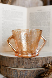 Vintage Carnival Glass Cream & Sugar