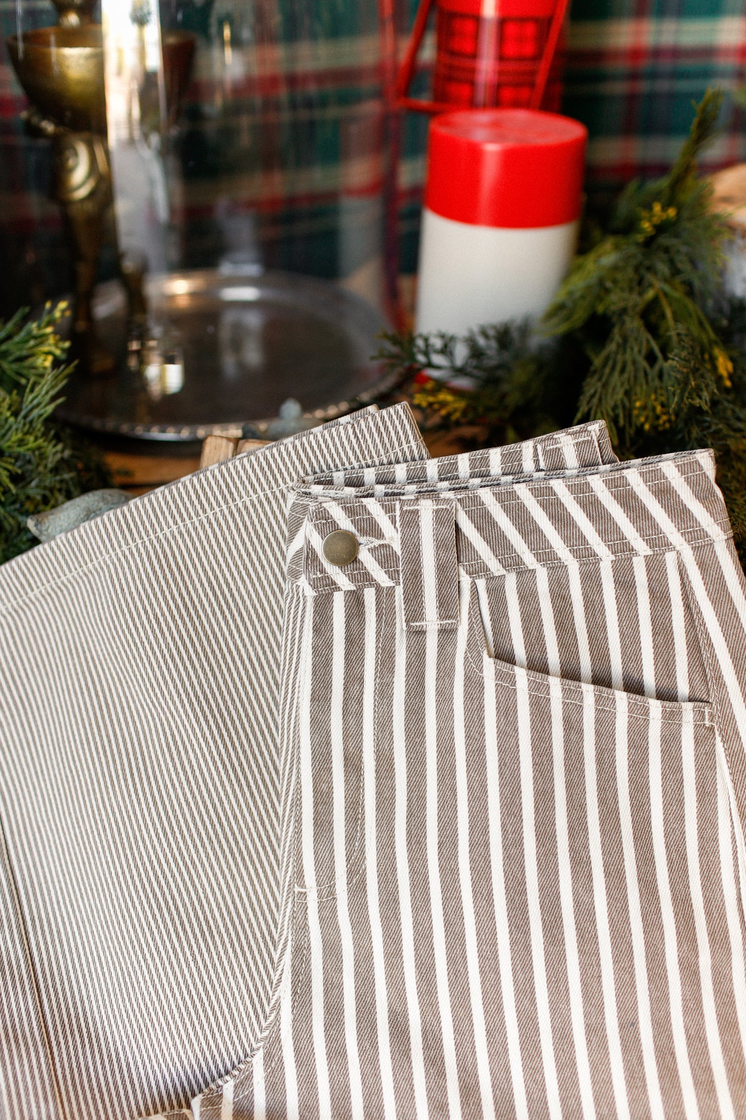 Franklin Stripe Mixed Pant