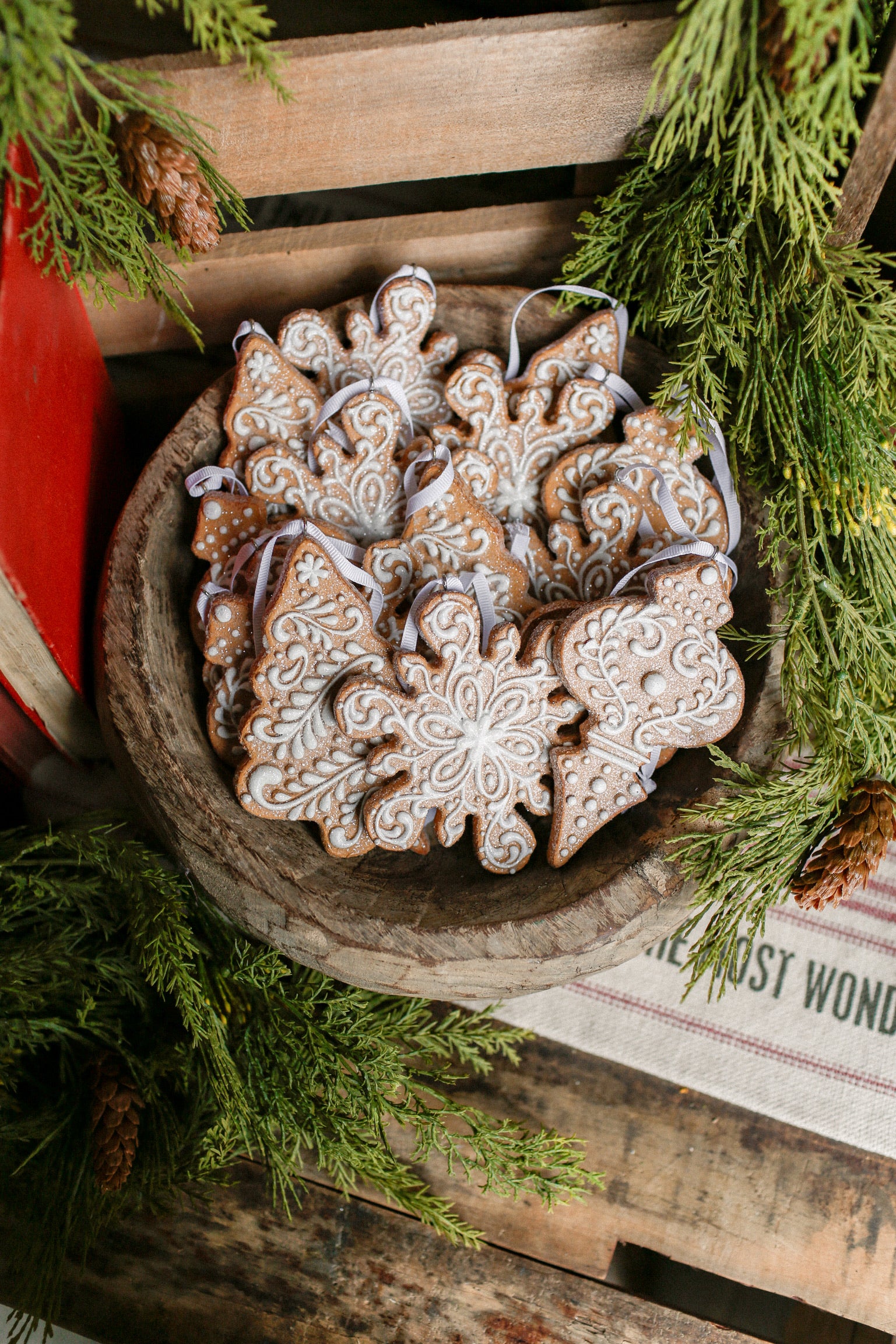 White Gingerbread Ornament