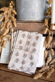 Marigold Block Print Napkins