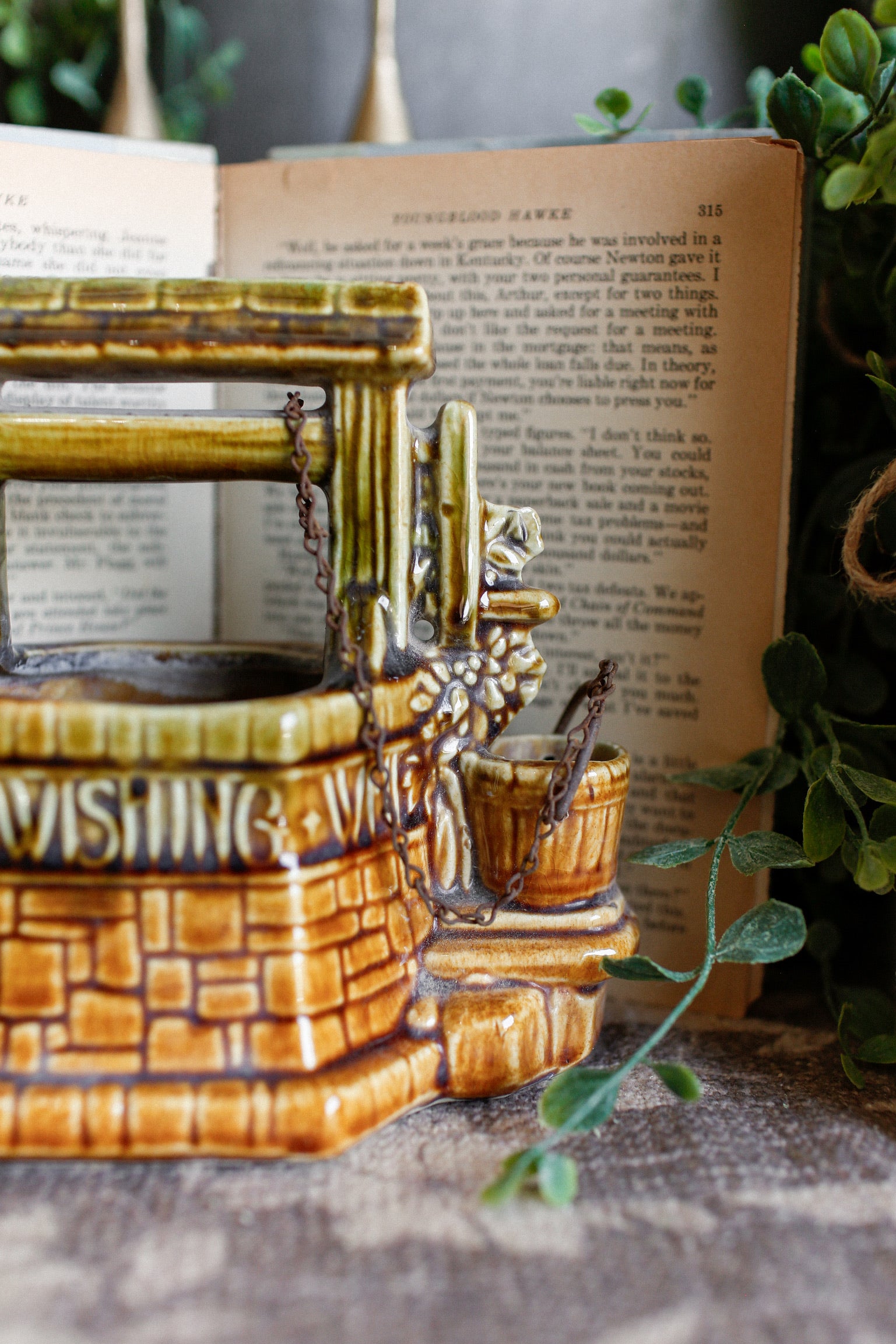 Vintage McCoy Wishing Well Planter The Little Burlap Barn®