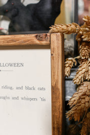 Handmade "Happy Halloween" Framed Sign