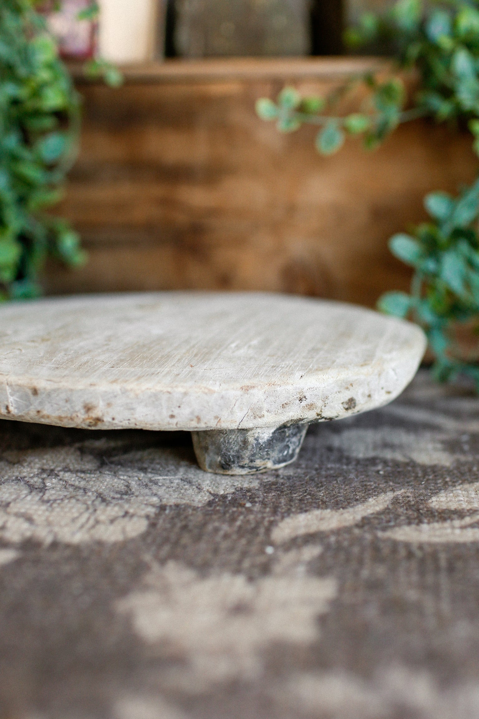 Vintage Teak Wood Riser