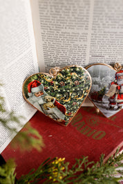 Santa Heart Ornament