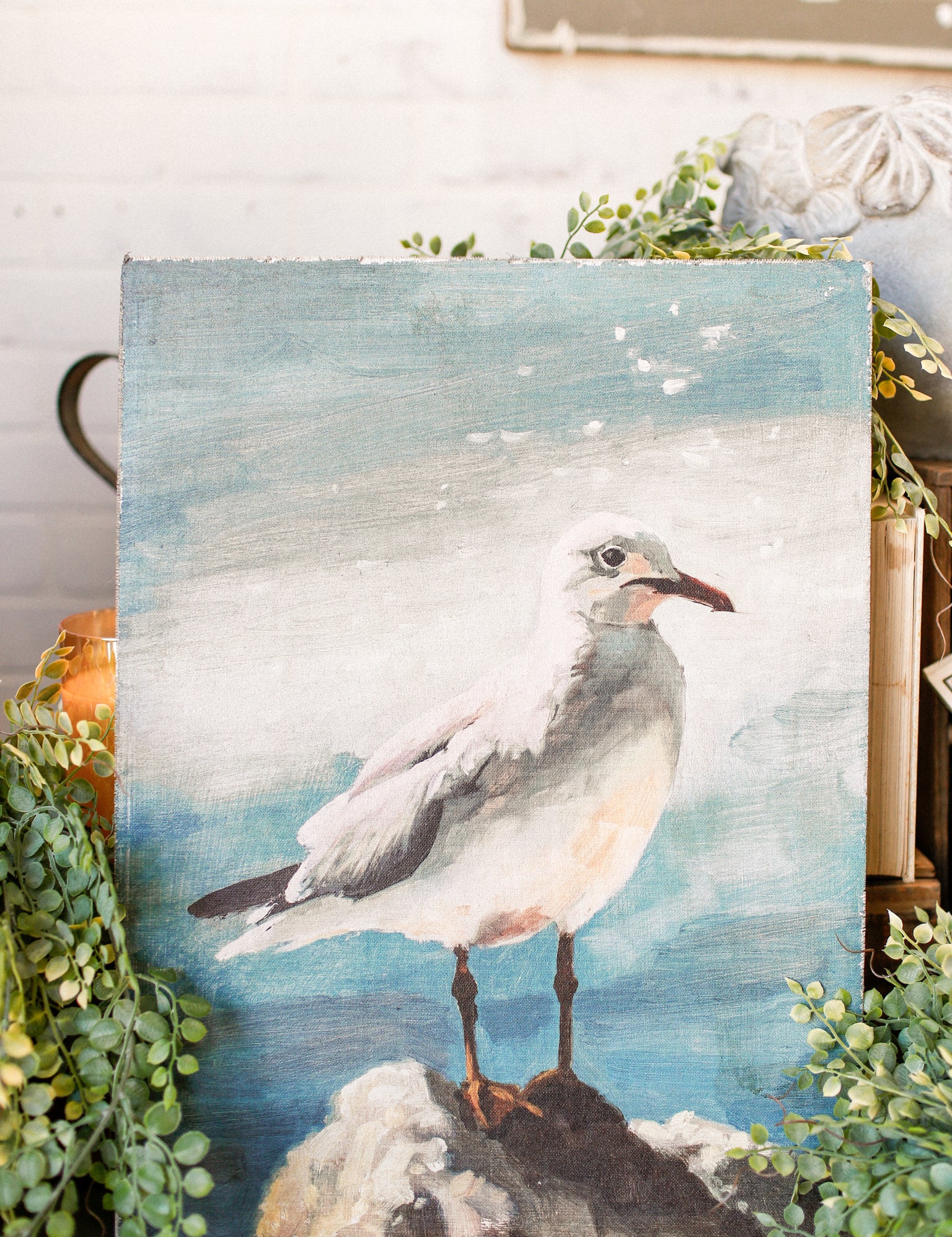 Seagull Canvas Print The Little Burlap Barn®