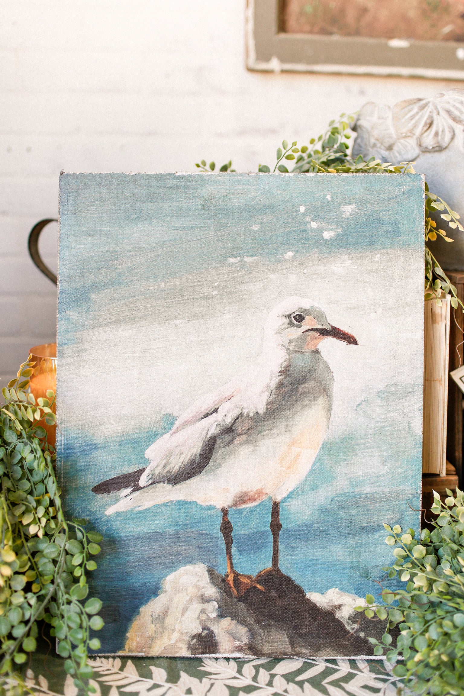Seagull Canvas Print The Little Burlap Barn®