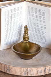 Gilded Squirrel Bowl Accent Decor